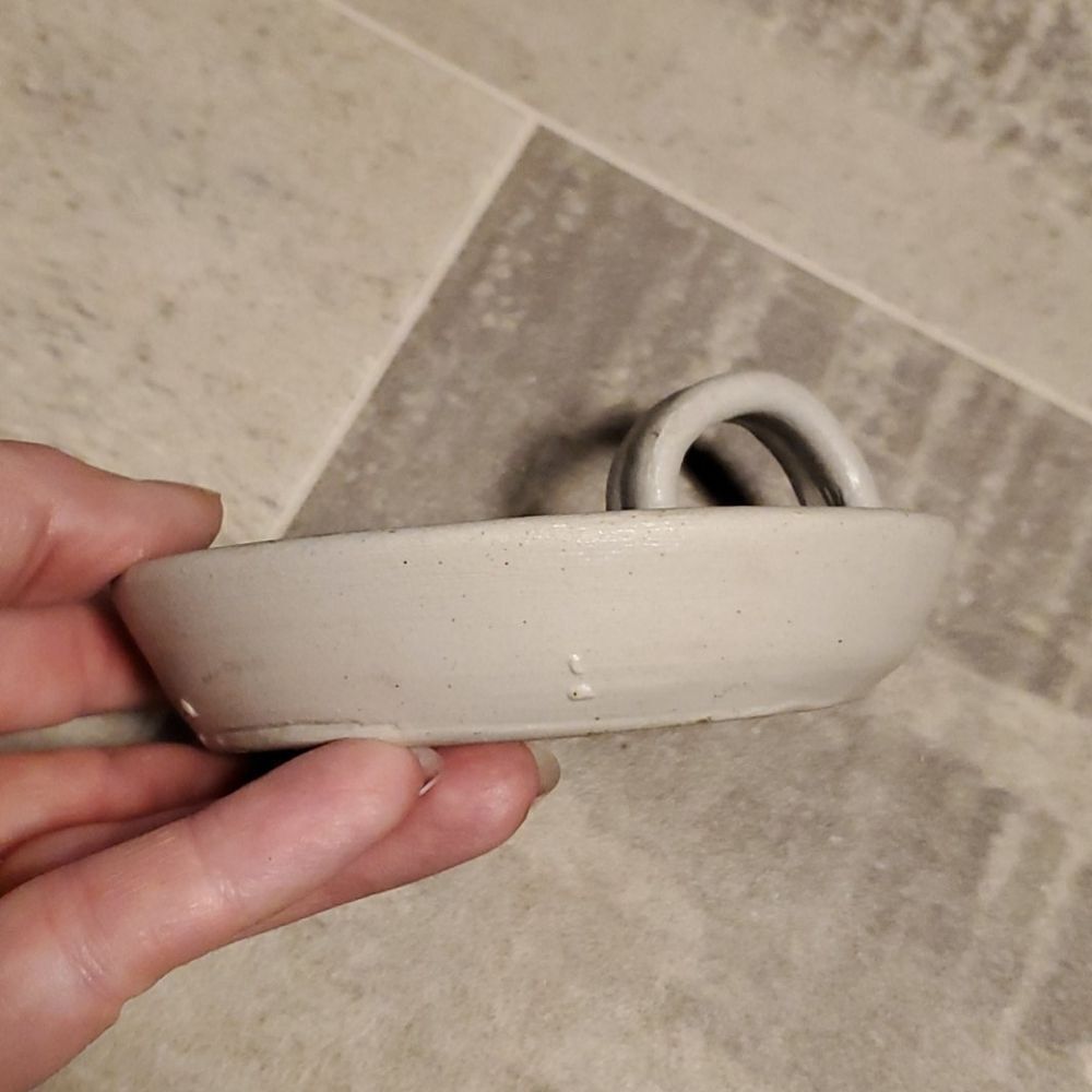 Williamsburg Pottery Single Candlestick Holder - Picture 3 of 5